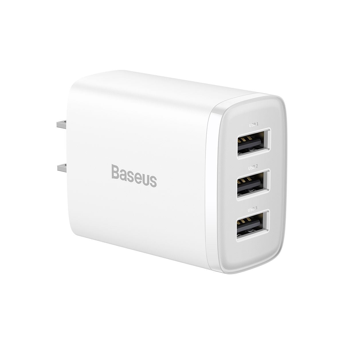 Baseus 17W caricatore USB universale portatile 3 porte adattatore da parete  da viaggio caricatore portatile ricarica