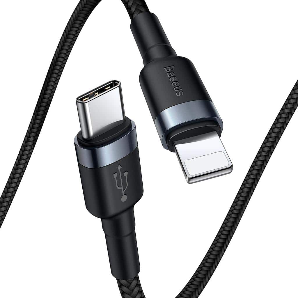 1M TYPE-C TO iPHONE ALUMINUM SHELL CABLE-18WATT FASTER CABLE